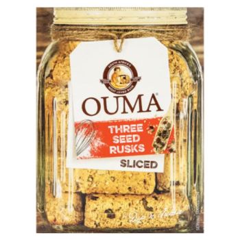 Ouma Three Seed Sliced Rusks, 450g  