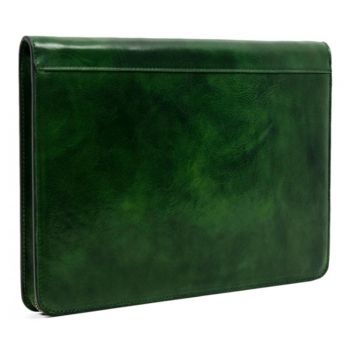 Green Leather Folder - Candide  