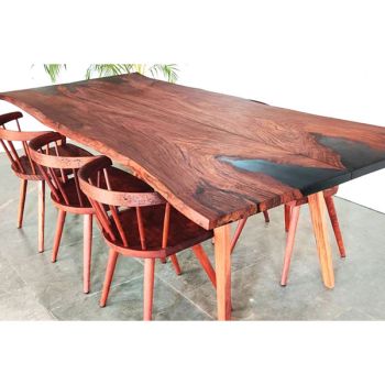 Epoxy Dining Table - East Indian Rosewood