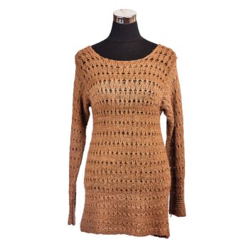 Alpaca Brown Color Vest/Sweater
