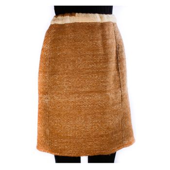 Alpaca Skirt Woven On Four-Treadle Loom