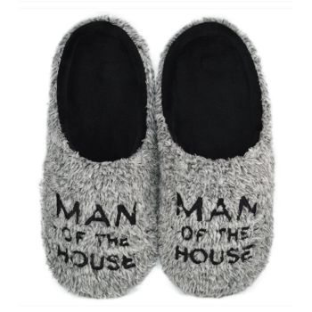 Man of the House Slippers - Grey