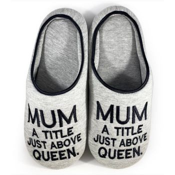 Mothers - MUM a Title Above Queen Slippers