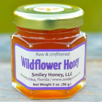 Wildflower Honey 2oz Hex Jar