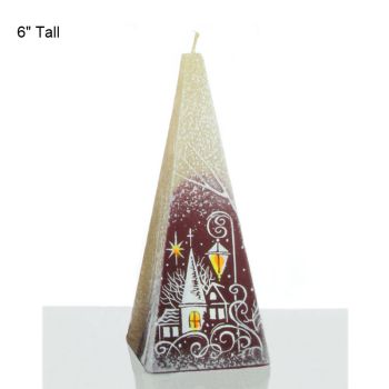 Handmade Christmas Candle 6 & 14 (Pyramid)
