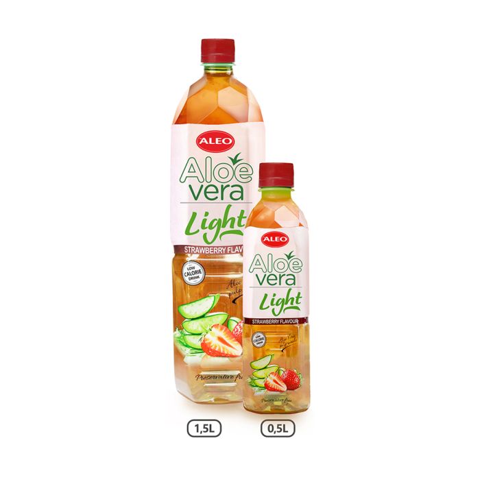 ALEO Light Aloe Vera drink with Strawberry flavor $0.37 (0.5 liter) $0.82  (1.5 liter)