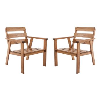 ATLANTA armchair (2 pcs/set), honey