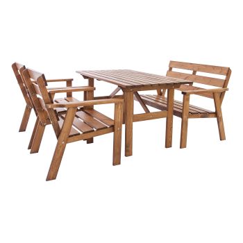ATLANTA dining set, honey