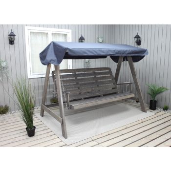 VENTA garden swing 165 cm, ashgrey w. grey roof