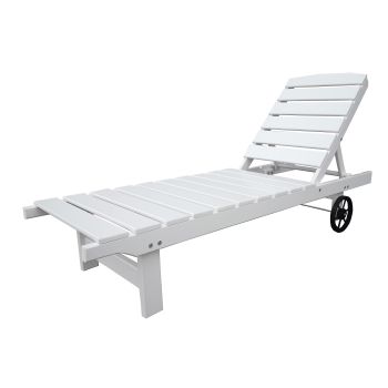VENTA wheel lounger, white
