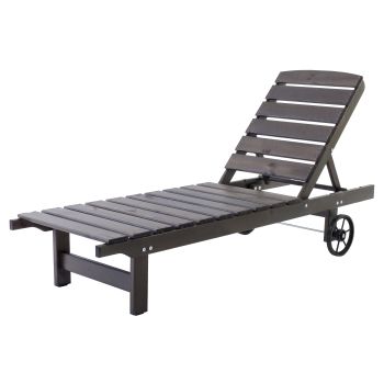 VENTA wheel lounger, taupegrey