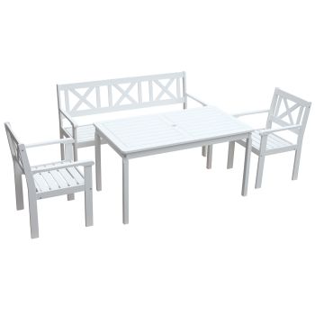 HANNA 150 dining set, white