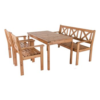 HANNA 150 dining set, honey