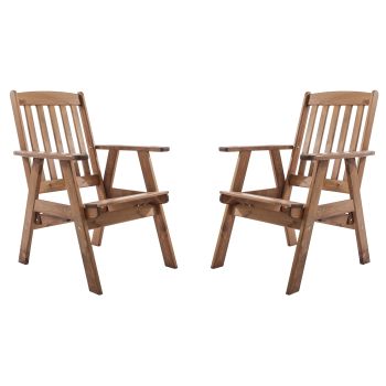 OSCAR 3-pos. armchair (2 pcs/set), honey