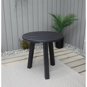MADISON round coffee table 47 cm, dark coffee
