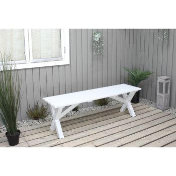 COUNTRY bench 140 cm, white