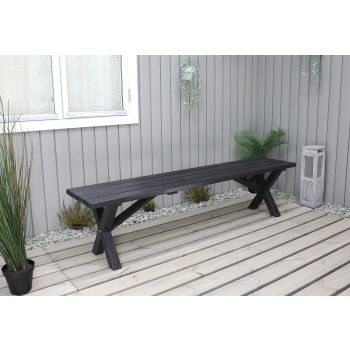 COUNTRY bench 180 cm, dark coffee