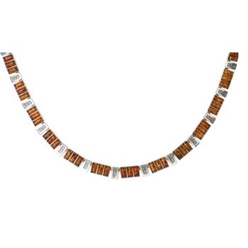 Triplet Amber Necklace