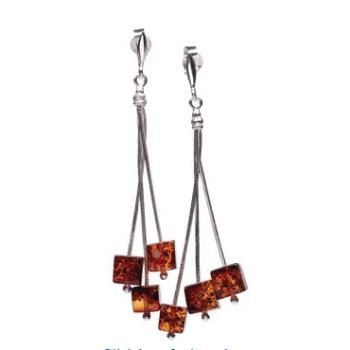 Amber Bead Bundle Earrings