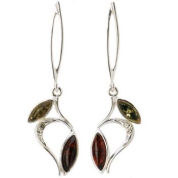 Elegant Amber Tierred Earrings