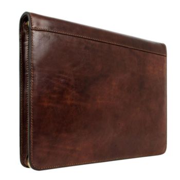 Brown Leather Folder - Candide  