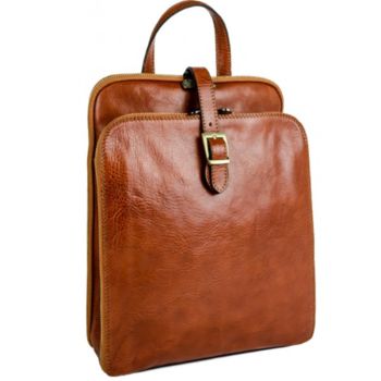 Leather Briefcase, Brown w/ Straps