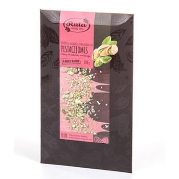 RUBY and dark 75% chocolate with pistachios 
