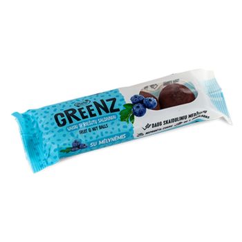 "Greenz" sweets with blueberries 