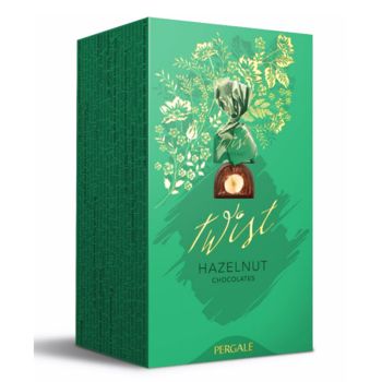 “PERGALĖ TWIST” CHOCOLATES w/ HAZELNUT 161g / 5.6oz