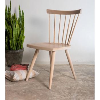 High Back Windsor Chair - White Ash
