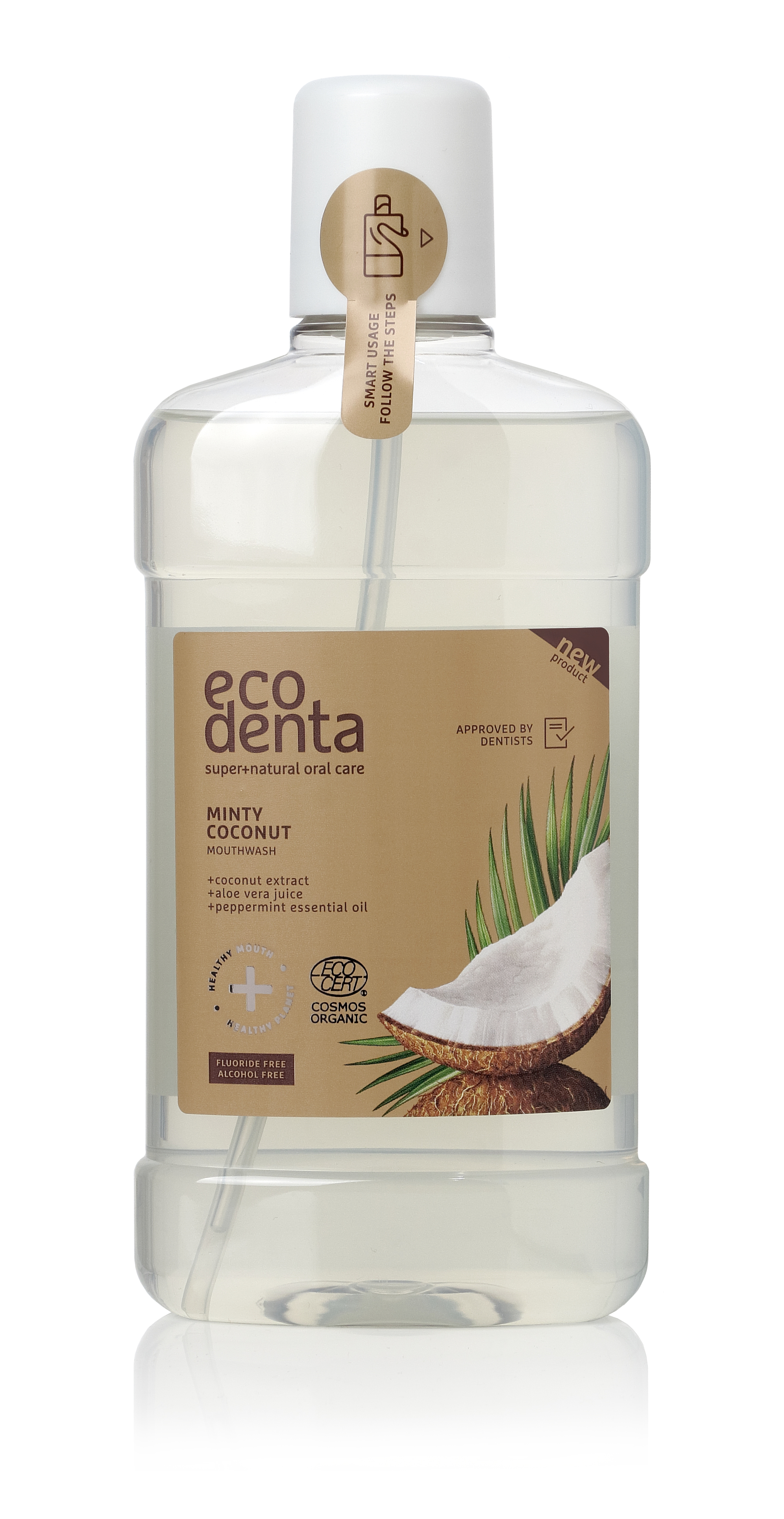 ECODENTA COSMOS ORGANIC Minty coconut mouthwash (500ml) 