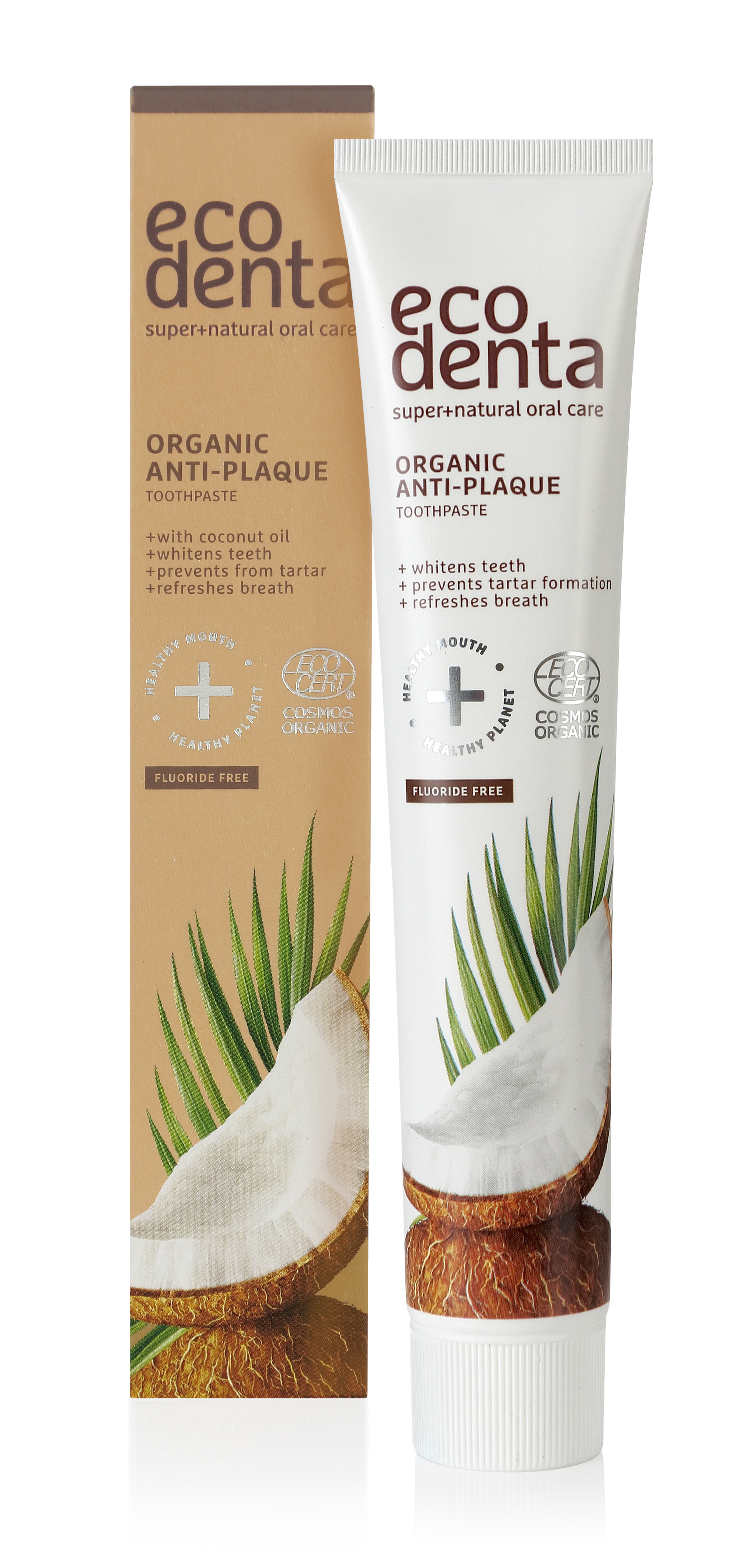 ECODENTA ORGANIC anti-plaque toothpaste with coconut oil (75ml)  