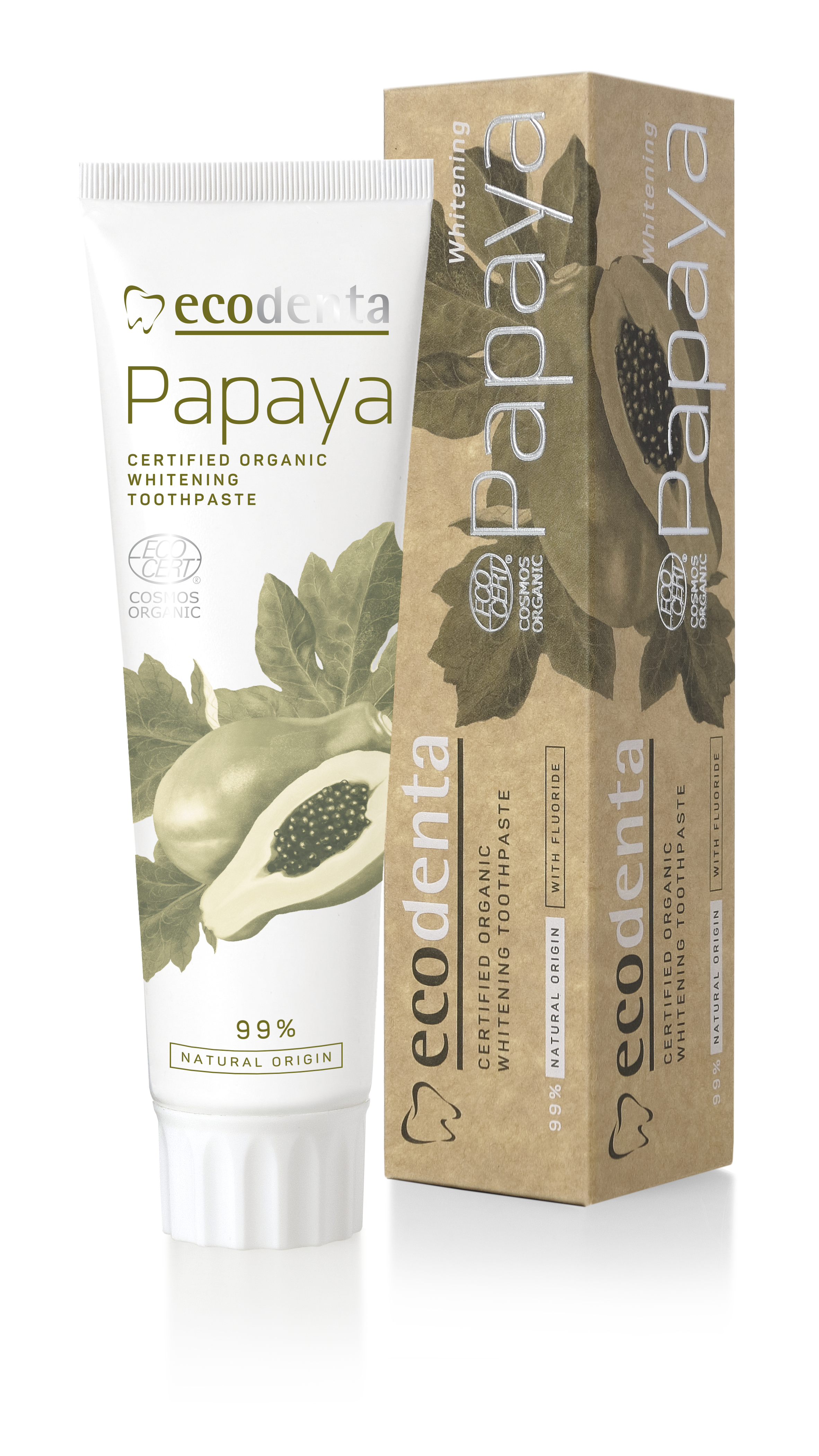 ECODENTA ORGANIC Whitening toothpaste with papaya (100 ml)
