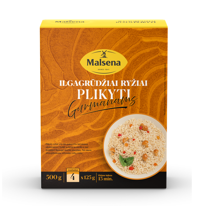 Long Grain Parboiled Rice (125g x 4) 500g / 1.1 lbs