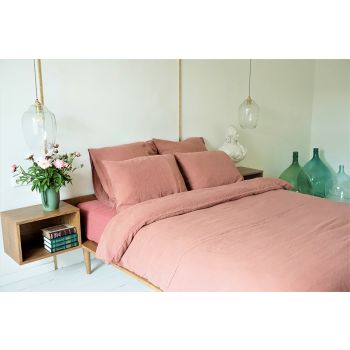 Rustic linen pillow case, 50x70 cm. 