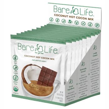 Instant Dairy Free Coconut Hot Cocoa Mix  |  10 Pack Single Serving |Gluten Free, Vegan and Organic
