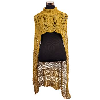 Covered Garment in Baby Alpaca Peacock Design