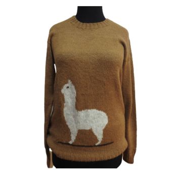 Alpaca Brown Chompa with Alpaca Design