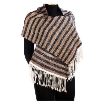 Alpaca Strip Scarf Woven On Four-Treadle Loom