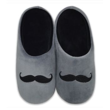 Moustache Slippers