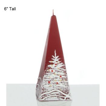 Handmade Christmas Candle 6 & 14 (Pyramid)