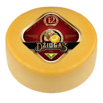 DZIUGAS - MILD HARD CHEESE (12-month) Wheel