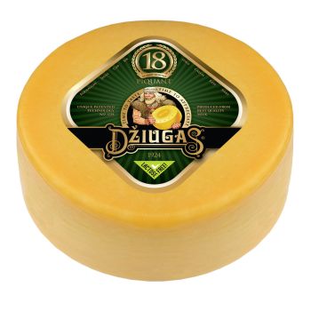 DZIUGAS - PIQUANT HARD CHEESE (18-month) Wheel
