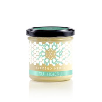 Raw Honey with Ginger 7.05 oz Jar