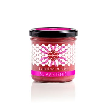 Raw Honey with Raspberries 7.05 oz Jar