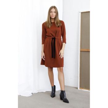 Burnt Orange Dress Agnes 