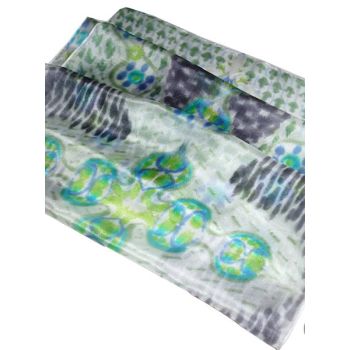 Hand painted silk scarf / 2-Oriental