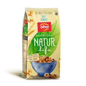 Breakfast Cereal, Natur Life Oat Rings (175g)